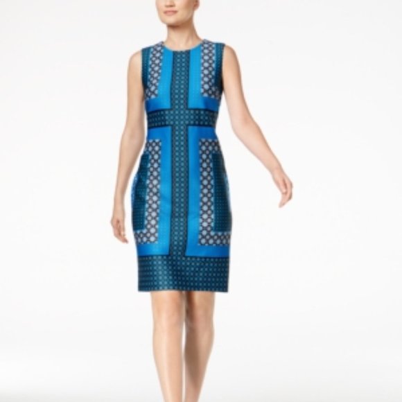 Calvin Klein Dresses & Skirts - NWT Calvin Klein Print Cocktail Sheath Dress